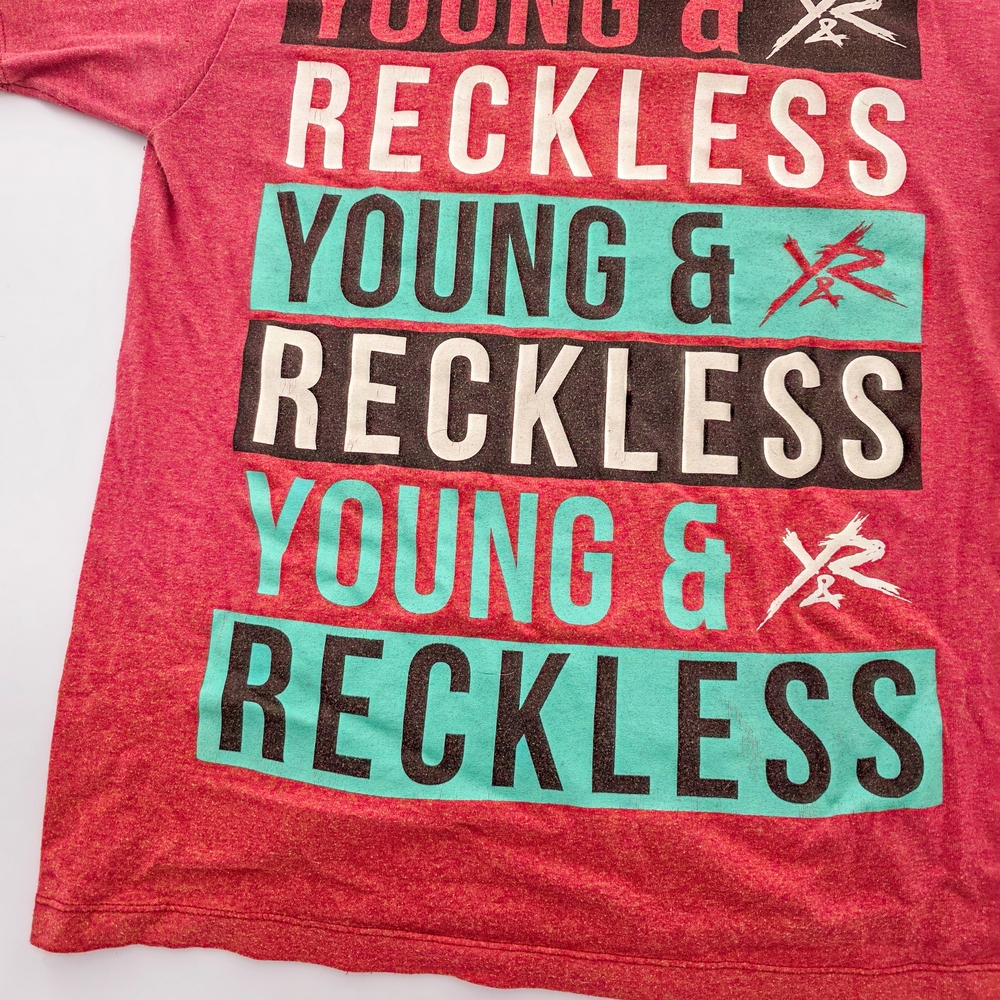 Young & Reckless Men’s Red Graphic Tee T-Shirt Large Y&R Logo Streetwear Casual‎ - Picture 4 of 16